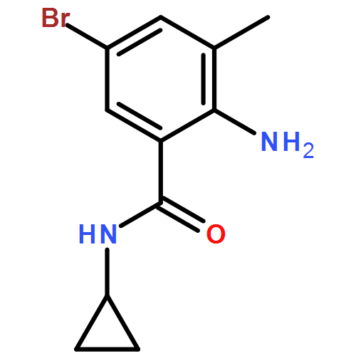 Benzamide, 2-amino-5-bromo-N-cyclopropyl-3-methyl-