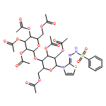 Benzenesulfonic acid, 2-[3-[2,3,6-tri-O-acetyl-4-O-(2,3,4,6-tetra-O-acetyl-α-D-glucopyranosyl)-β-D-glucopyranosyl]-2(3H)-thiazolylidene]hydrazide