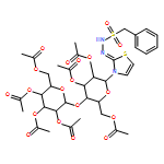 Benzenemethanesulfonic acid, 2-[3-[2,3,6-tri-O-acetyl-4-O-(2,3,4,6-tetra-O-acetyl-α-D-glucopyranosyl)-β-D-glucopyranosyl]-2(3H)-thiazolylidene]hydrazide