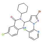 4(1H)-Quinazolinone, 2-[3-bromo-1-(3-chloro-2-pyridinyl)-1H-pyrazol-5-yl]-6-chloro-3-cyclohexyl-2,3-dihydro-