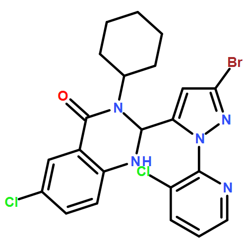 4(1H)-Quinazolinone, 2-[3-bromo-1-(3-chloro-2-pyridinyl)-1H-pyrazol-5-yl]-6-chloro-3-cyclohexyl-2,3-dihydro-