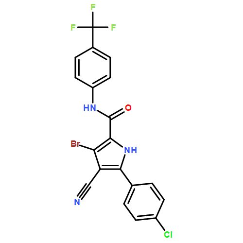 1H-Pyrrole-2-carboxamide, 3-bromo-5-(4-chlorophenyl)-4-cyano-N-[4-(trifluoromethyl)phenyl]-
