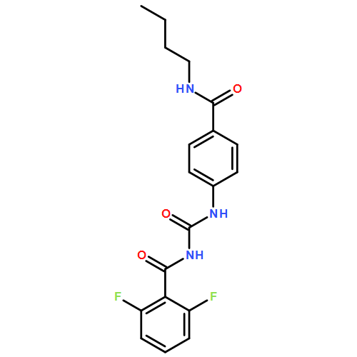 Benzamide, N-[[[4-[(butylamino)carbonyl]phenyl]amino]carbonyl]-2,6-difluoro-