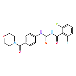 Benzamide, 2,6-difluoro-N-[[[4-(4-morpholinylcarbonyl)phenyl]amino]carbonyl]-