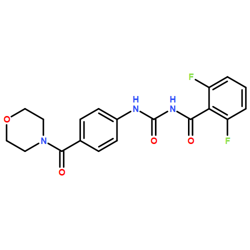 Benzamide, 2,6-difluoro-N-[[[4-(4-morpholinylcarbonyl)phenyl]amino]carbonyl]-
