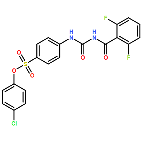 Benzenesulfonic acid, 4-[[[(2,6-difluorobenzoyl)amino]carbonyl]amino]-, 4-chlorophenyl ester
