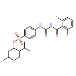 Benzenesulfonic acid, 4-[[[(2,6-difluorobenzoyl)amino]carbonyl]amino]-, 5-methyl-2-(1-methylethyl)cyclohexyl ester