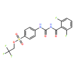 Benzenesulfonic acid, 4-[[[(2,6-difluorobenzoyl)amino]carbonyl]amino]-, 2,2,2-trifluoroethyl ester