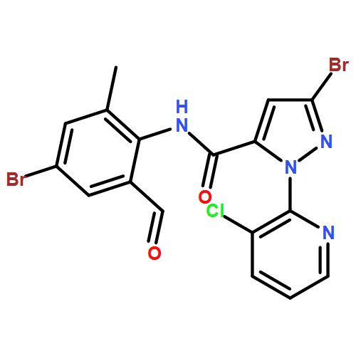 1H-Pyrazole-5-carboxamide, 3-bromo-N-(4-bromo-2-formyl-6-methylphenyl)-1-(3-chloro-2-pyridinyl)-