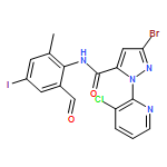 1H-Pyrazole-5-carboxamide, 3-bromo-1-(3-chloro-2-pyridinyl)-N-(2-formyl-4-iodo-6-methylphenyl)-