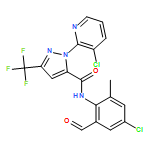 1H-Pyrazole-5-carboxamide, N-(4-chloro-2-formyl-6-methylphenyl)-1-(3-chloro-2-pyridinyl)-3-(trifluoromethyl)-