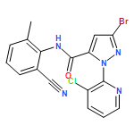 1H-Pyrazole-5-carboxamide, 3-bromo-1-(3-chloro-2-pyridinyl)-N-(2-cyano-6-methylphenyl)-