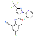 1H-Pyrazole-5-carboxamide, N-(4-chloro-2-cyano-6-methylphenyl)-1-(3-chloro-2-pyridinyl)-3-(trifluoromethyl)-