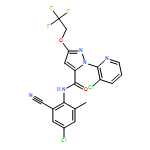 1H-Pyrazole-5-carboxamide, N-(4-chloro-2-cyano-6-methylphenyl)-1-(3-chloro-2-pyridinyl)-3-(2,2,2-trifluoroethoxy)-