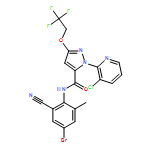 1H-Pyrazole-5-carboxamide, N-(4-bromo-2-cyano-6-methylphenyl)-1-(3-chloro-2-pyridinyl)-3-(2,2,2-trifluoroethoxy)-