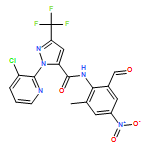1H-Pyrazole-5-carboxamide, 1-(3-chloro-2-pyridinyl)-N-(2-formyl-6-methyl-4-nitrophenyl)-3-(trifluoromethyl)-