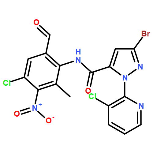 1H-Pyrazole-5-carboxamide, 3-bromo-N-(4-chloro-6-formyl-2-methyl-3-nitrophenyl)-1-(3-chloro-2-pyridinyl)-