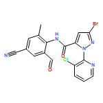 1H-Pyrazole-5-carboxamide, 3-bromo-1-(3-chloro-2-pyridinyl)-N-(4-cyano-2-formyl-6-methylphenyl)-