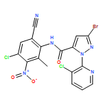 1H-Pyrazole-5-carboxamide, 3-bromo-N-(4-chloro-6-cyano-2-methyl-3-nitrophenyl)-1-(3-chloro-2-pyridinyl)-