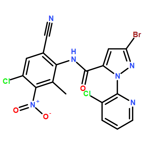 1H-Pyrazole-5-carboxamide, 3-bromo-N-(4-chloro-6-cyano-2-methyl-3-nitrophenyl)-1-(3-chloro-2-pyridinyl)-