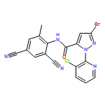 1H-Pyrazole-5-carboxamide, 3-bromo-1-(3-chloro-2-pyridinyl)-N-(2,4-dicyano-6-methylphenyl)-