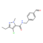 1H-Pyrazole-5-carboxamide, 4-chloro-3-ethyl-N-[(4-formylphenyl)methyl]-1-methyl-