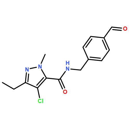 1H-Pyrazole-5-carboxamide, 4-chloro-3-ethyl-N-[(4-formylphenyl)methyl]-1-methyl-