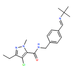 1H-Pyrazole-5-carboxamide, 4-chloro-N-[[4-[[(1,1-dimethylethyl)imino]methyl]phenyl]methyl]-3-ethyl-1-methyl-