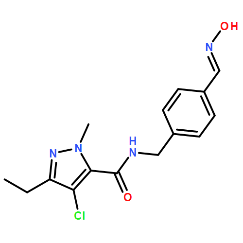 1H-Pyrazole-5-carboxamide, 4-chloro-3-ethyl-N-[[4-[(hydroxyimino)methyl]phenyl]methyl]-1-methyl-