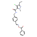 1H-Pyrazole-5-carboxamide, N-[[4-[[(benzoyloxy)imino]methyl]phenyl]methyl]-4-chloro-3-ethyl-1-methyl-