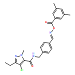 1H-Pyrazole-5-carboxamide, 4-chloro-N-[[4-[[[(3,5-dimethylbenzoyl)oxy]imino]methyl]phenyl]methyl]-3-ethyl-1-methyl-