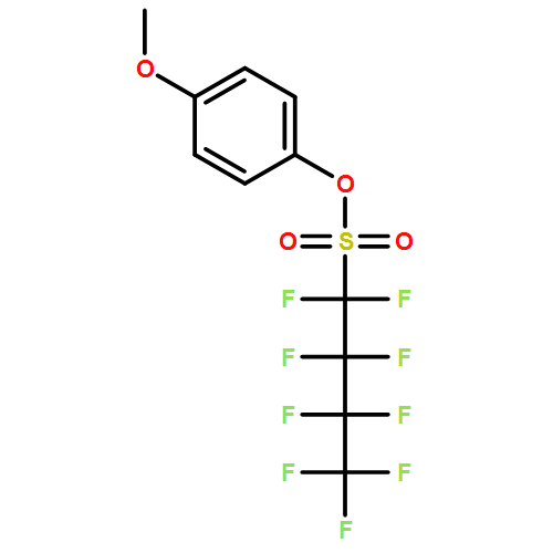 1-Butanesulfonic acid, 1,1,2,2,3,3,4,4,4-nonafluoro-, 4-methoxyphenyl ester