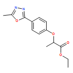 Propanoic acid, 2-[4-(5-methyl-1,3,4-oxadiazol-2-yl)phenoxy]-, ethyl ester