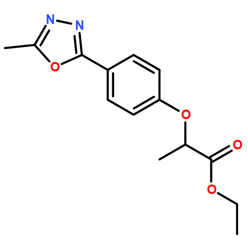 Propanoic acid, 2-[4-(5-methyl-1,3,4-oxadiazol-2-yl)phenoxy]-, ethyl ester