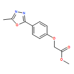 Acetic acid, 2-[4-(5-methyl-1,3,4-oxadiazol-2-yl)phenoxy]-, methyl ester