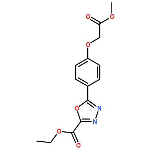 1,3,4-Oxadiazole-2-carboxylic acid, 5-[4-(2-methoxy-2-oxoethoxy)phenyl]-, ethyl ester
