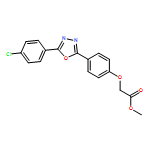 Acetic acid, 2-[4-[5-(4-chlorophenyl)-1,3,4-oxadiazol-2-yl]phenoxy]-, methyl ester
