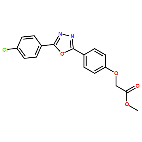 Acetic acid, 2-[4-[5-(4-chlorophenyl)-1,3,4-oxadiazol-2-yl]phenoxy]-, methyl ester