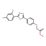 Acetic acid, 2-[4-[5-(2,4-dichlorophenyl)-1,3,4-oxadiazol-2-yl]phenoxy]-, methyl ester
