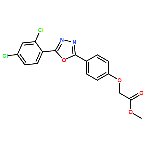 Acetic acid, 2-[4-[5-(2,4-dichlorophenyl)-1,3,4-oxadiazol-2-yl]phenoxy]-, methyl ester