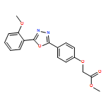 Acetic acid, 2-[4-[5-(2-methoxyphenyl)-1,3,4-oxadiazol-2-yl]phenoxy]-, methyl ester