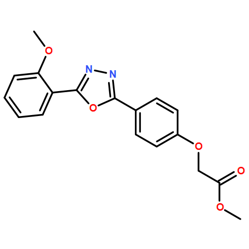 Acetic acid, 2-[4-[5-(2-methoxyphenyl)-1,3,4-oxadiazol-2-yl]phenoxy]-, methyl ester