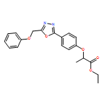 Propanoic acid, 2-[4-[5-(phenoxymethyl)-1,3,4-oxadiazol-2-yl]phenoxy]-, ethyl ester