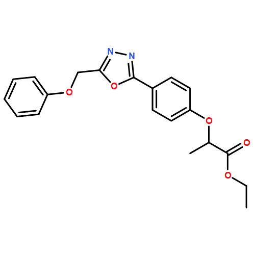 Propanoic acid, 2-[4-[5-(phenoxymethyl)-1,3,4-oxadiazol-2-yl]phenoxy]-, ethyl ester