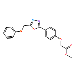 Acetic acid, 2-[4-[5-(phenoxymethyl)-1,3,4-oxadiazol-2-yl]phenoxy]-, methyl ester