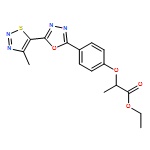 Propanoic acid, 2-[4-[5-(4-methyl-1,2,3-thiadiazol-5-yl)-1,3,4-oxadiazol-2-yl]phenoxy]-, ethyl ester