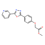 Acetic acid, 2-[4-[5-(3-pyridinyl)-1,3,4-oxadiazol-2-yl]phenoxy]-, methyl ester