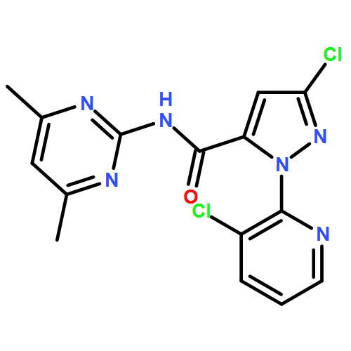 1H-Pyrazole-5-carboxamide, 3-chloro-1-(3-chloro-2-pyridinyl)-N-(4,6-dimethyl-2-pyrimidinyl)-