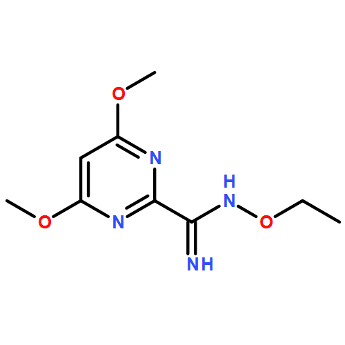 2-Pyrimidinecarboximidamide, N-ethoxy-4,6-dimethoxy-
