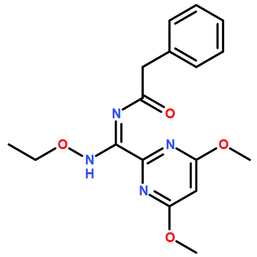 Benzeneacetamide, N-[(4,6-dimethoxy-2-pyrimidinyl)(ethoxyamino)methylene]-